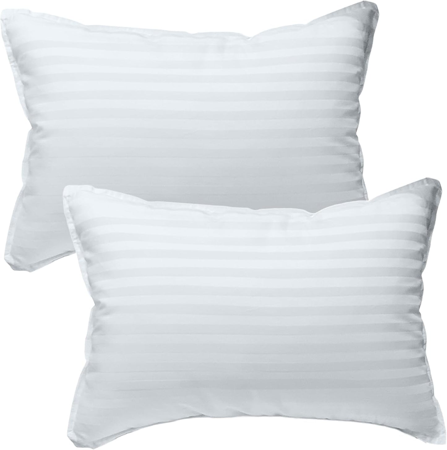 kinder Fluff Toddler Pillows for Bed (2X) - The Only Kids Pillow 300T Cotton Shell & Down