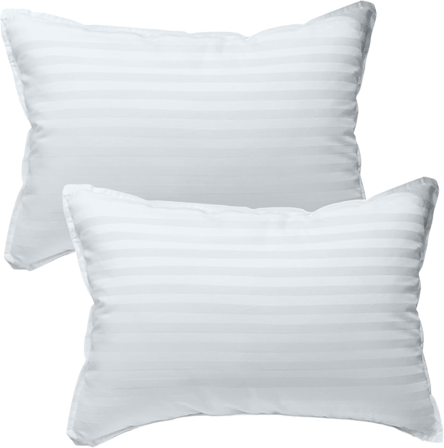 kinder Fluff Toddler Pillows for Bed (2X) - The Only Kids Pillow 300T Cotton Shell & Down