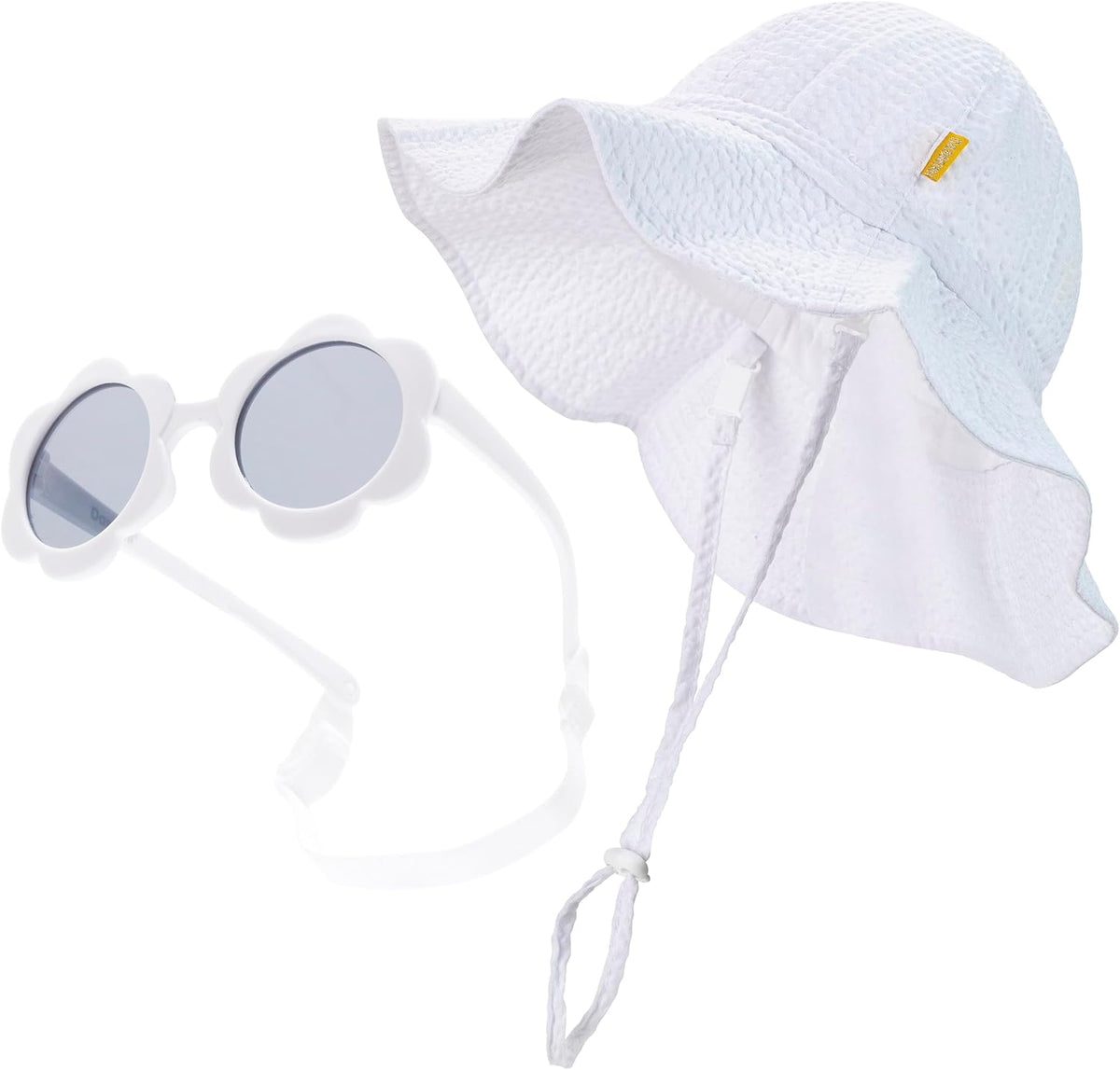Baby & Toddler Wide Brim Sun Hats UPF 50+ Sun Protection Bucket Cap Cute Adjustable Hat in