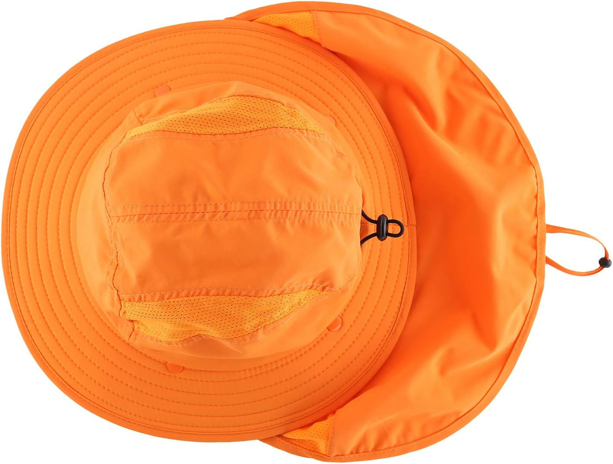 Home Prefer UPF 50+ Boys Sun Hat with Neck Flap Wide Brim Summer Beach Bucket Hat for Boys Girls