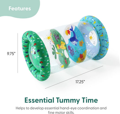 The Peanutshell Inflatable Tummy Time Roller - Crawling Toys for Babies, Soft & Supportive Baby