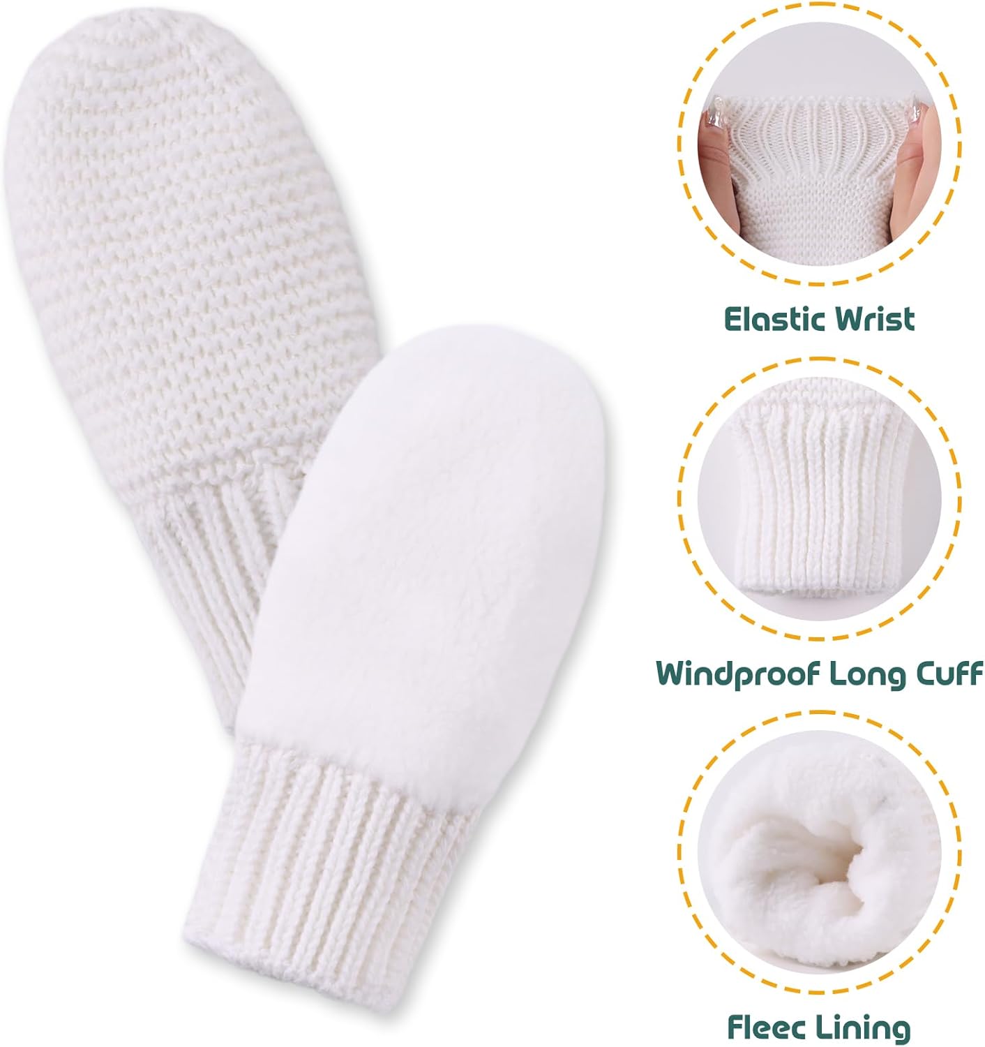 Basic Winter Baby Beanie Gloves Boys Girls Knitted Hat Pompom Kids Earflap Hats Warm Infant Toddler