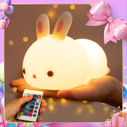 One Fire Night Light for Kids Room, Timer Baby Toddler Nursery Animal Battery Remote Kawaii Night