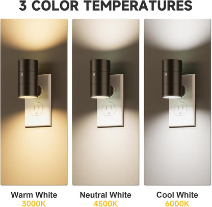 NIORSUN Night Lights Plug Into Wall,Plug in Night Light with 3 Light Modes,Ultra-Slim Design,Dusk