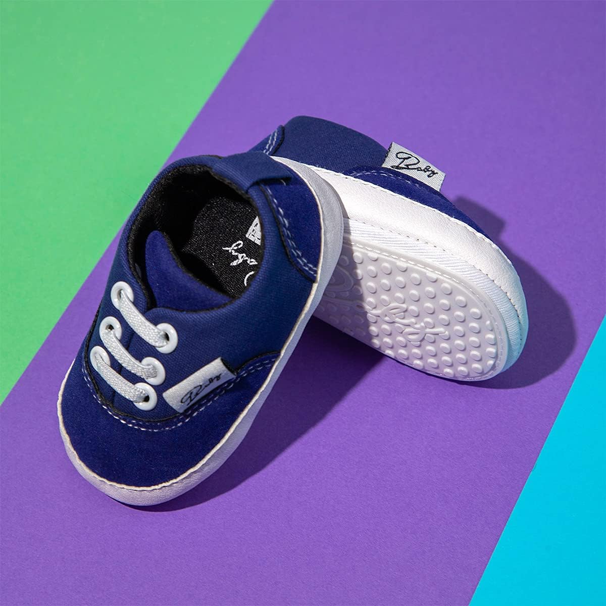 Morbido Infant Baby Boys Girls Canvas Sneaker Toddler Slip On Anti Skid Newborn First Walkers Candy