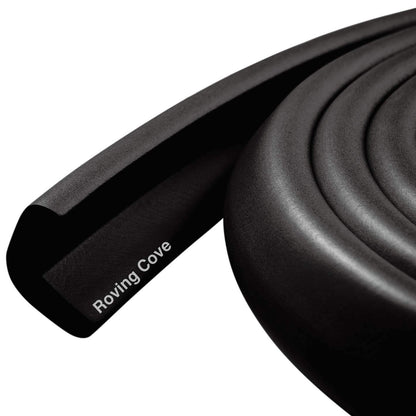 Roving Cove HeftyFit Edge Protector for Baby Proofing (6ft Large Edge Only), Heavy-Duty Soft Rubber