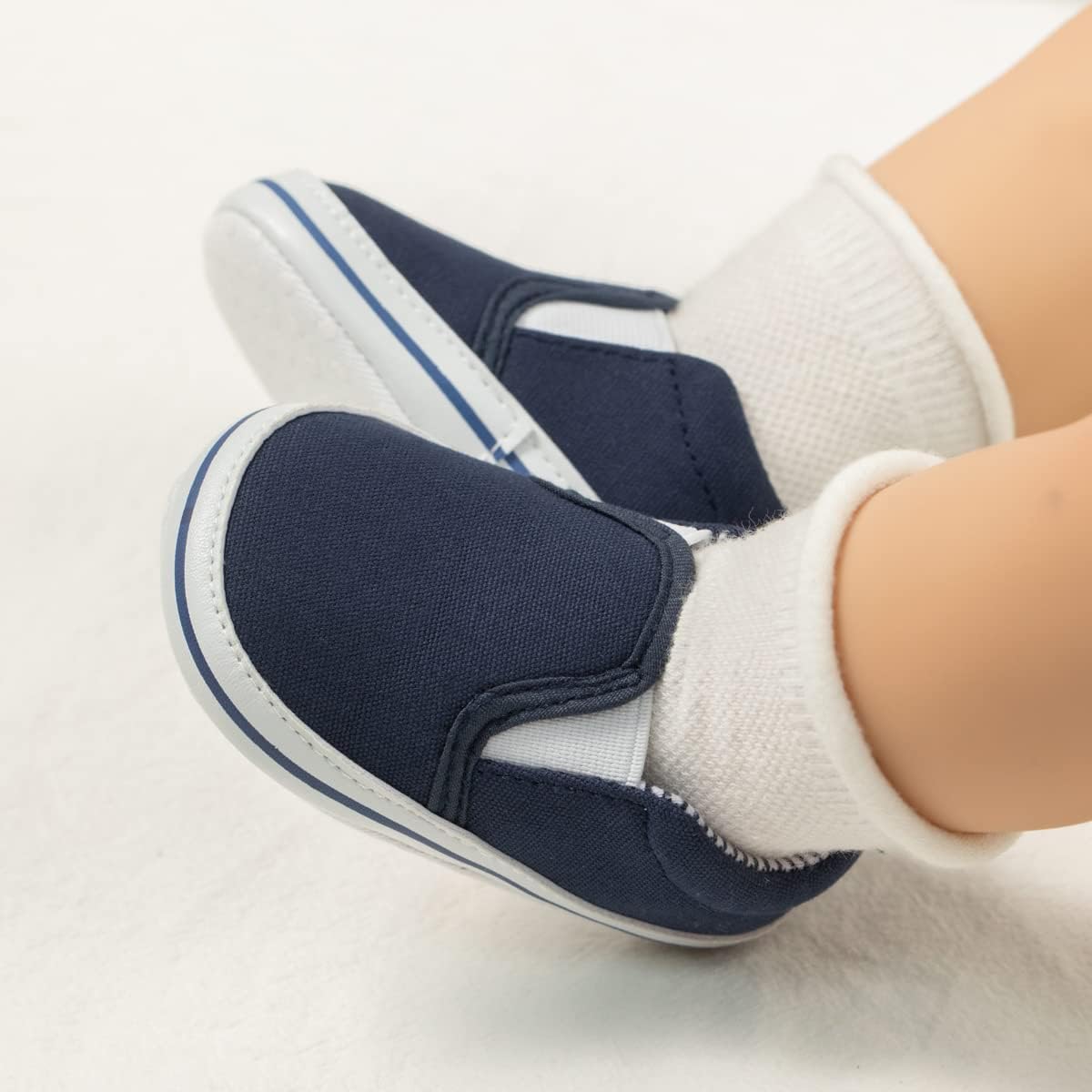 Morbido Infant Baby Boys Girls Canvas Sneaker Toddler Slip On Anti Skid Newborn First Walkers Candy