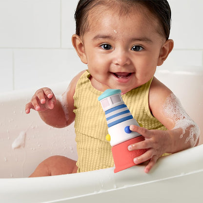 Itzy Ritzy Bathtime Gift Set, 12-Piece Baby Bath Toys, 6+ Months (Nautical)