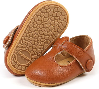 Baby Shoes Mary Jane Flats Non Slip Soft Sole Infant Toddler Sneakers First Walkers Party Christmas