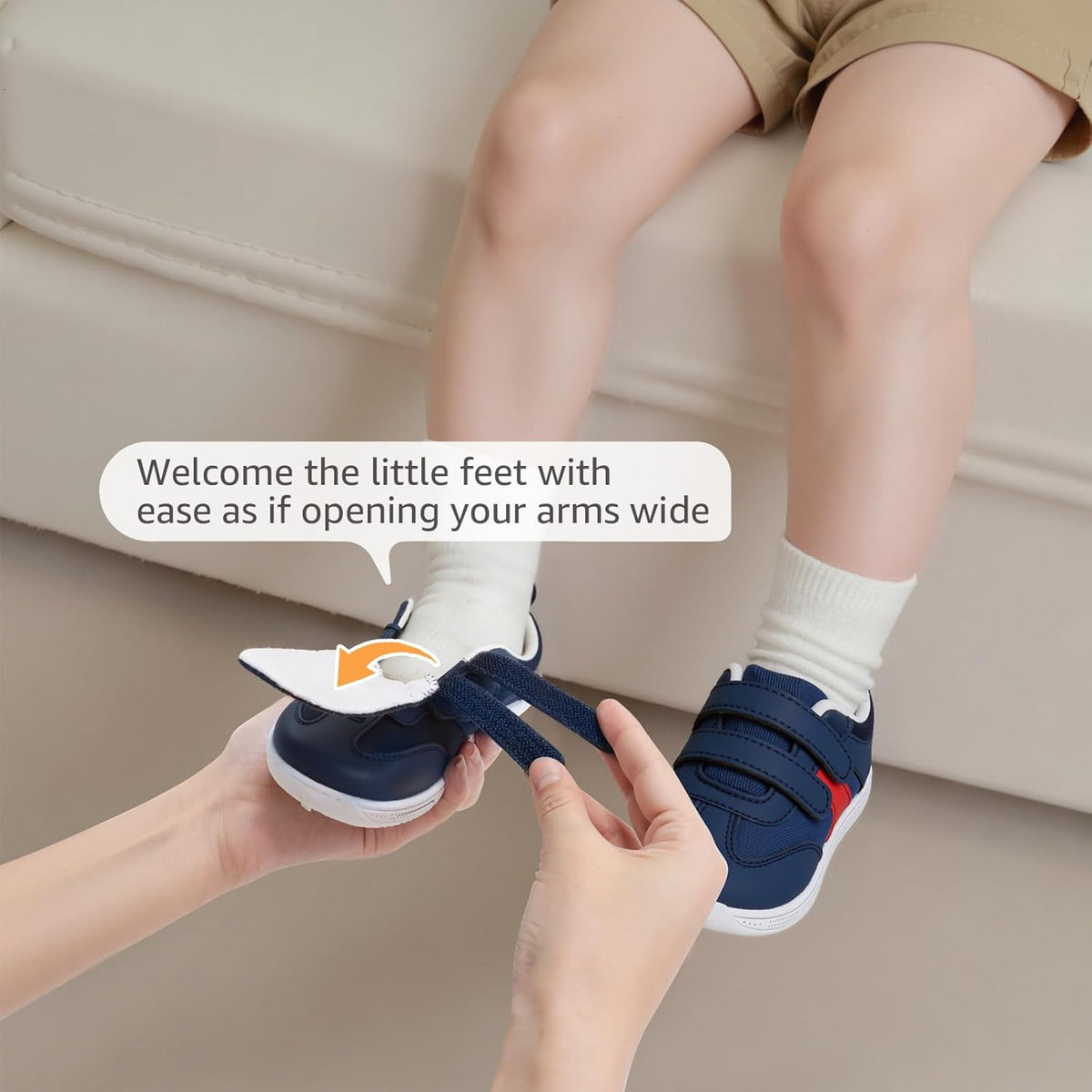 Toddler Wide Toe Box Barefoot Shoes Boys Girls Sneakers Zero Drop Kid Tennis Running Shoes