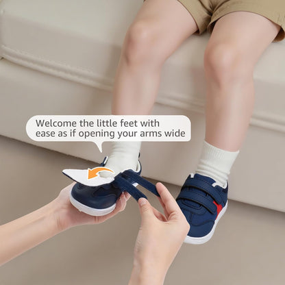 Toddler Wide Toe Box Barefoot Shoes Boys Girls Sneakers Zero Drop Kid Tennis Running Shoes
