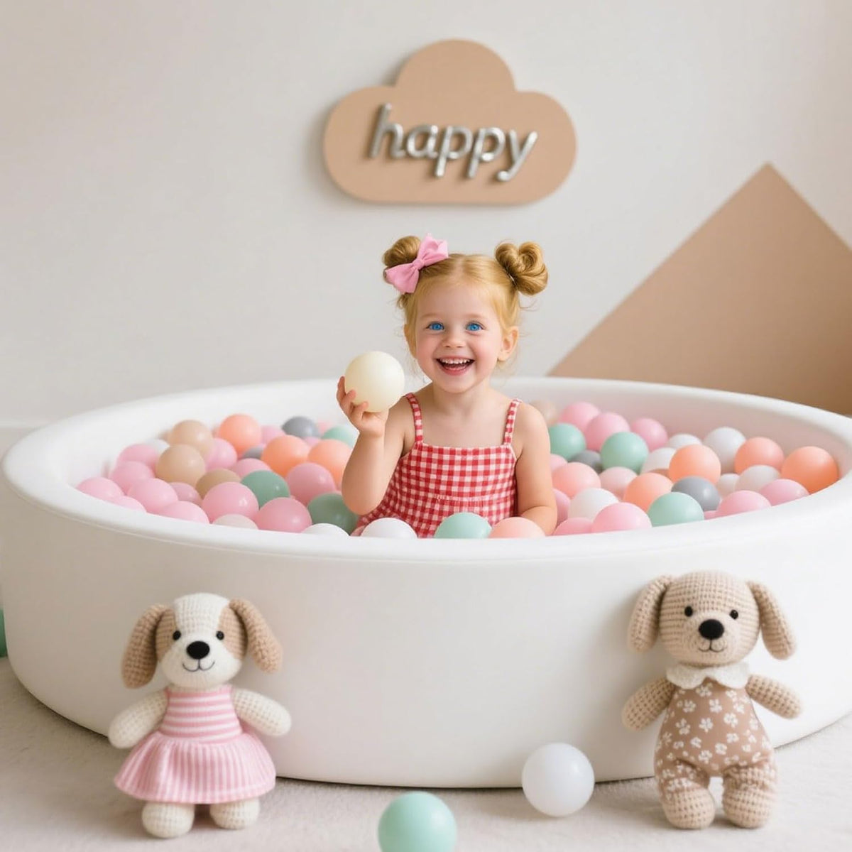 GOGOSO Balls for Ball Pit - Plastic Ball for Toddlers 1-3, Baby Kids Ball Pool Decoration 50 100