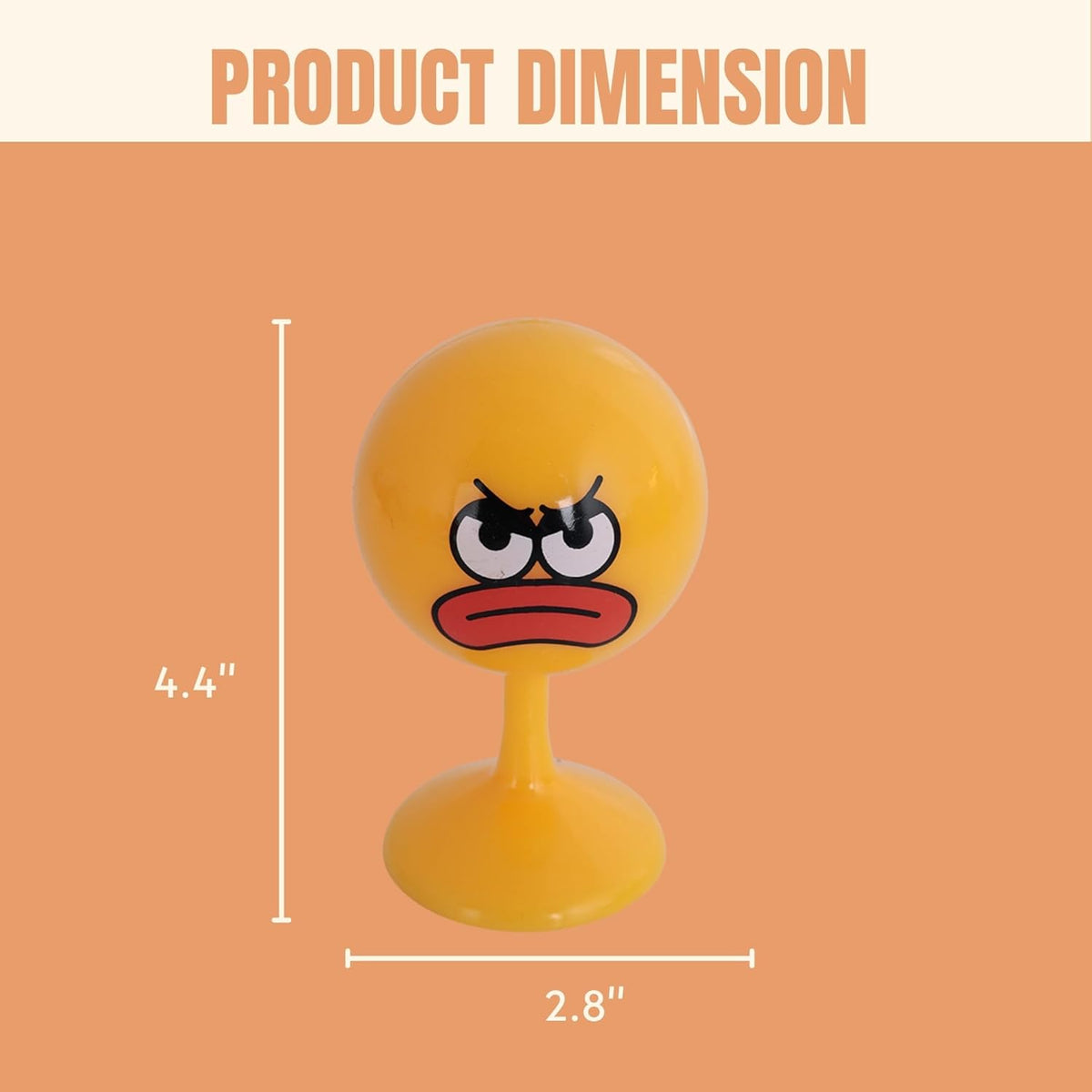 Desktop Punching Bag - 4.41 x 2.76 Inches, Light-Up Stress Relief Toy with Suction Cup Base