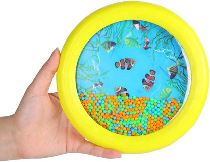 Musfunny Ocean Drum Wave Bead Drums Gentle Sea Sound Music Gift Musical Educational Sea Sound Drum