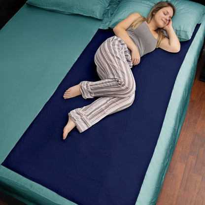 Inspire Waterproof Washable Mattress Pad, Quilted and Dark Colored to Hide Stains, Oversized 34"x