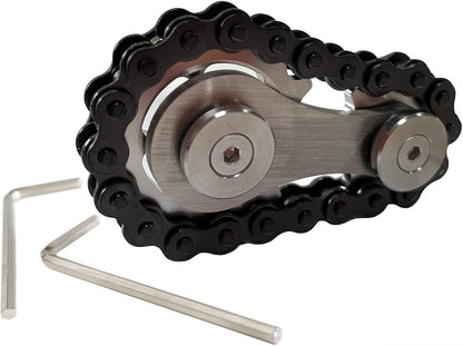 Stainless Steel Sprocket Fidgets Chain Fidget Cube Gears Linkage Bike Chain Novelty Fidget Block