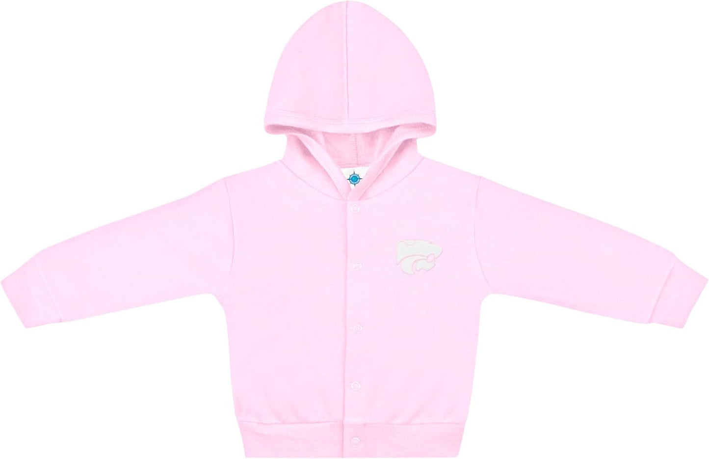 Creative Knitwear College Baby Snap Hooded Jacket - Team Logo, Multiple Colors, for Boys & Girls