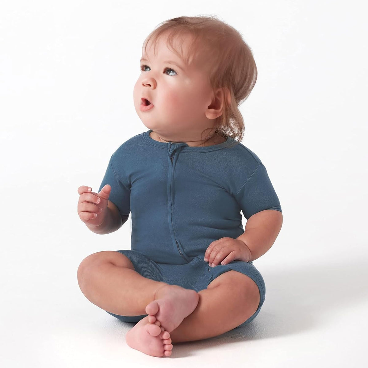 OPAWO Bamboo Baby Pajamas 3 Pack, Double Zipper Bamboo Sleepers for Baby Boy Girl Romper, Toddler