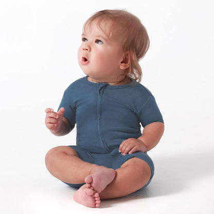 OPAWO Bamboo Baby Pajamas 3 Pack, Double Zipper Bamboo Sleepers for Baby Boy Girl Romper, Toddler