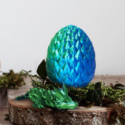 3D prited dragon ,3D Printed Dragon in Egg, Crystal Dragon Fidget Toy for Adult, Home Office Decor