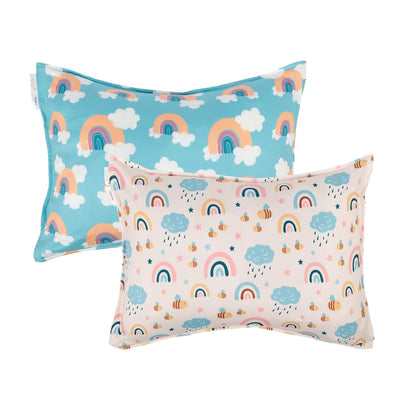 ALVABABY Toddler Pillowcases Stretchy Soft Kids Pillow Cover 2 Pack Fit 13"x 18" or 12"x19"