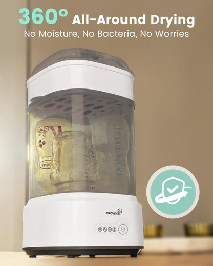 Bottle Sterilizer and Dryer, Compact Electric Steam Baby Bottle Sterilizer (Esterilizador de