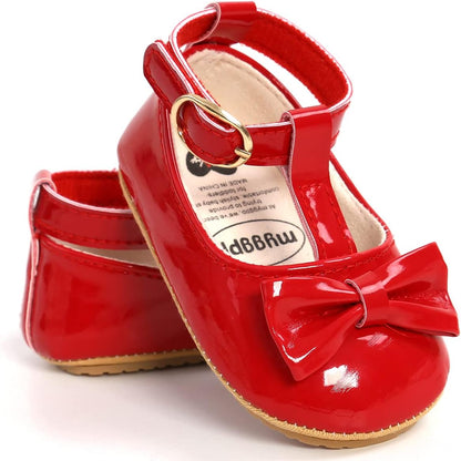 Baby Shoes Mary Jane Flats Non Slip Soft Sole Infant Toddler Sneakers First Walkers Party Christmas