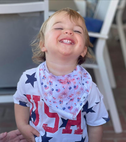 DiaperSquad's Baby Bibs for Drooling and Teething, Bibs for Boys, Baby Girl - Solid Cotton Baby