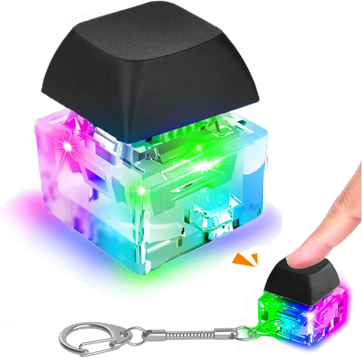 Keyboard Fidget Toys, Keyboard Fidget Keychain Keyboard Decompression Toys Keyboard Fidget Toy