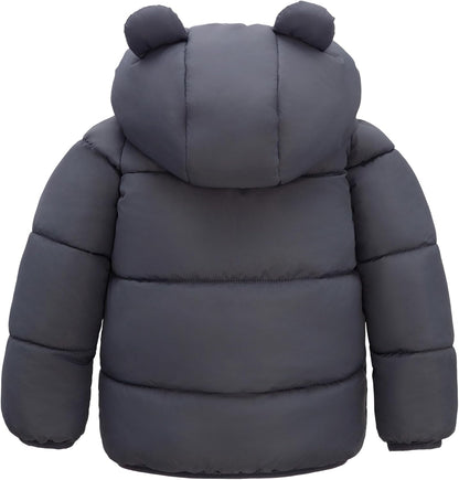 Rokka&Rolla Baby Boys' Water-Resistant Sherpa Fleece Lined Puffer Jacket Winter Coat for Newborn