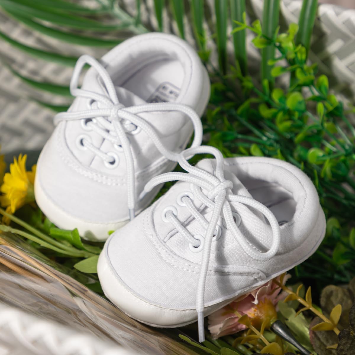 Morbido Infant Baby Boys Girls Canvas Sneaker Toddler Slip On Anti Skid Newborn First Walkers Candy