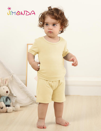 Jimonda Baby Boys Girls Pajama Sets Toddler Sleepwear Cool Jammies 2pcs Viscose from Bamboo PJs