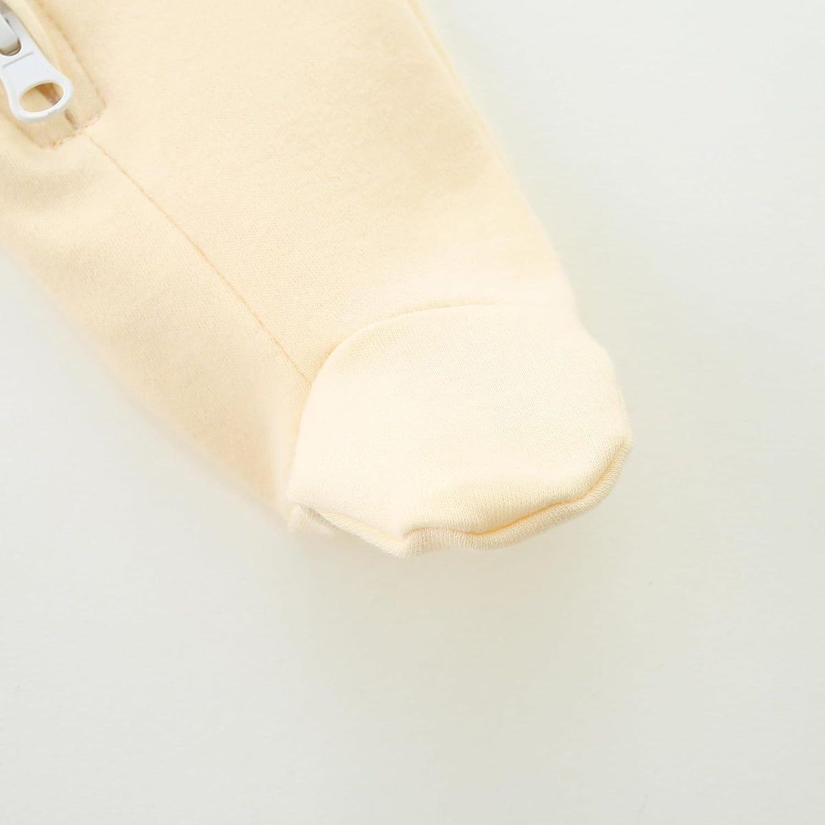 Baby Romper 100% Organic Cotton Pajamas One Piece Long Sleeve Zipper Footie Onesie for 0~12M Baby