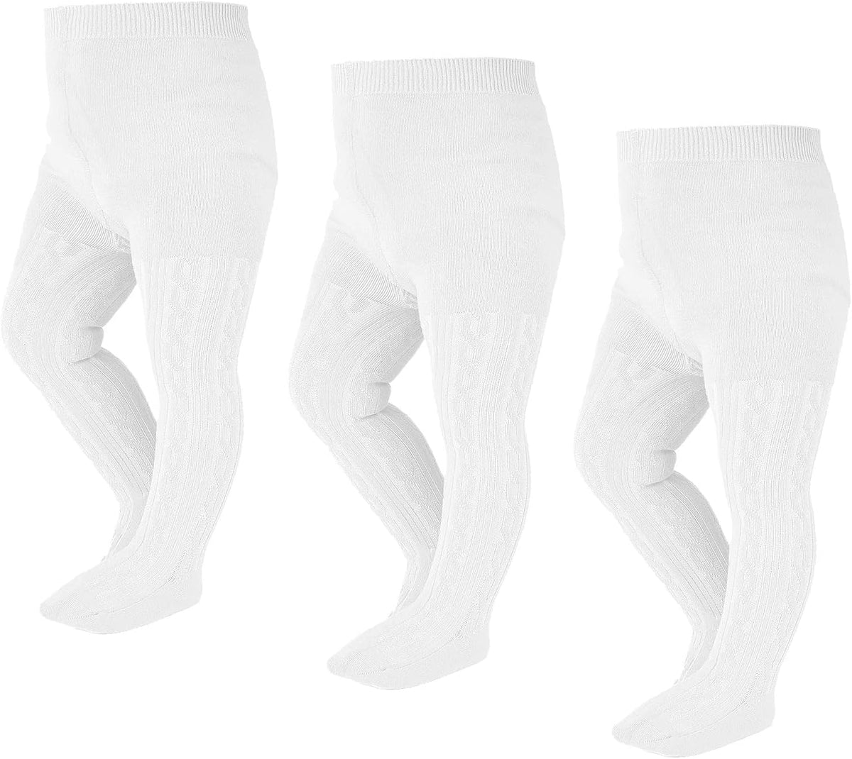 EPEIUS Baby Girl Tights Thick Cable Knit Leggings Stockings Cotton Pantyhose for Newborn Infant