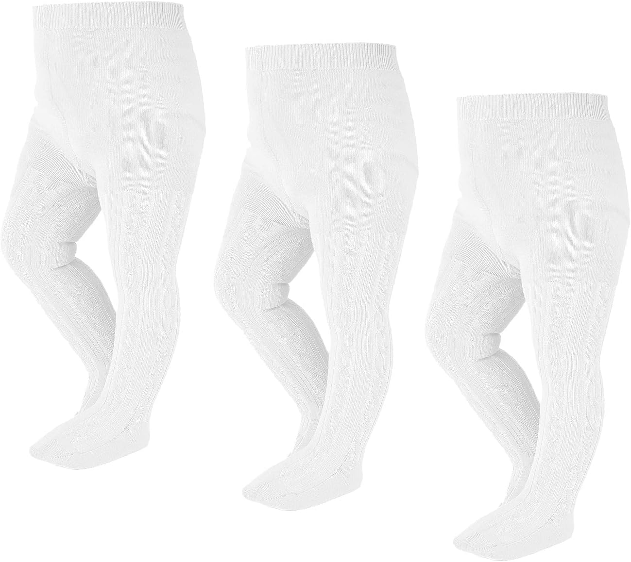 EPEIUS Baby Girl Tights Thick Cable Knit Leggings Stockings Cotton Pantyhose for Newborn Infant