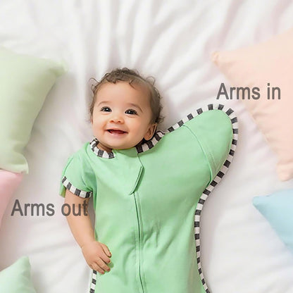 Baby Transition Swaddle 2-Pack, Newborn Sleep Sack, Arms Up Design (Arms In/Out), Infant Swaddle