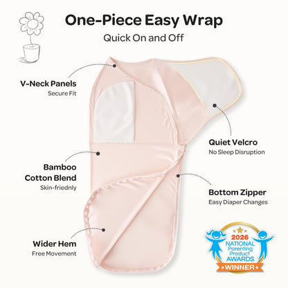 Momcozy Swaddles for Newborns, Quiet Fastener Swaddle for Infant 0-3 Months