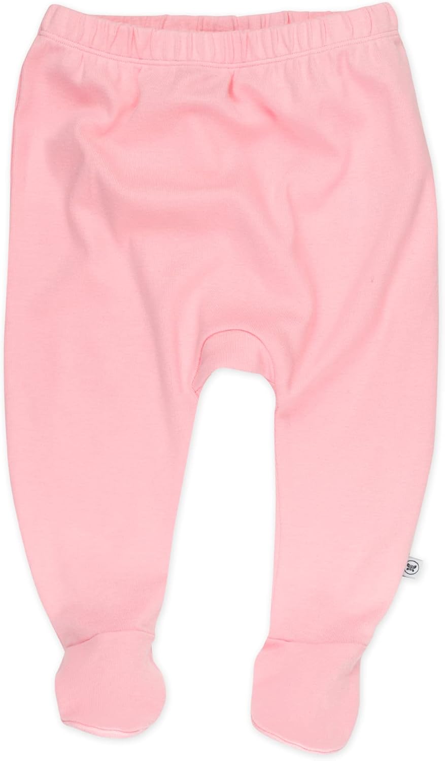 HonestBaby 3-pack Footed Pants Roomy Fit Pull on Bottoms 100% Organic Cotton for Infant Baby Boys