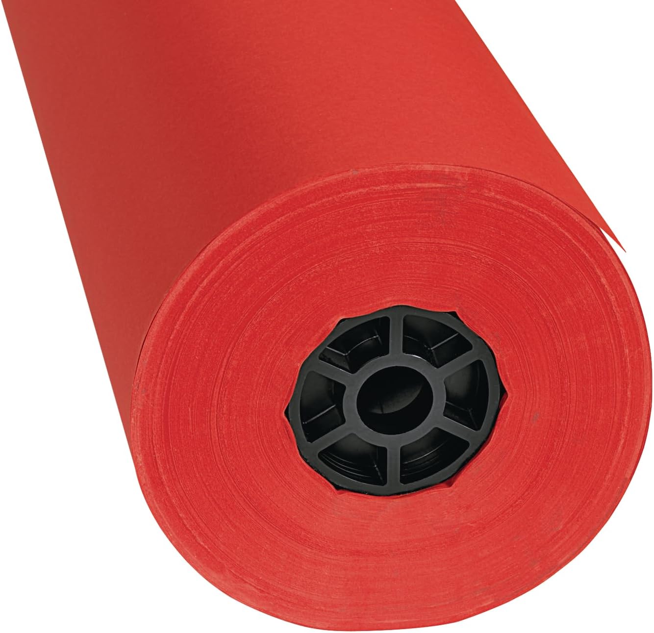Colorations Dual Surface Paper Roll Classroom Supplies for Arts and Crafts Flame Red (36" x 1000')