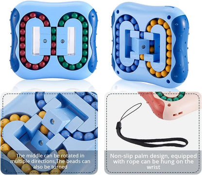 Magic Bean Rotating Cube Puzzle Fidget Toys Anti Stress Ball IQ Games Educational Sensory Easter