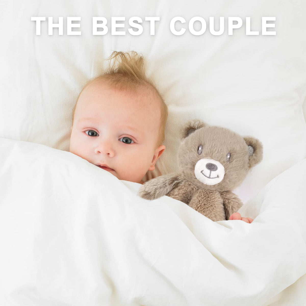 Baby Bear Security Blanket Soft Minky Baby Lovey Animal Plush Blanket Unisex Lovie Gift for