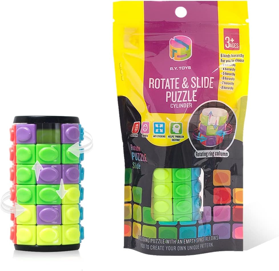 R.Y.TOYS Rotate and Slide Puzzle-Design Patent,Fidget Toys(Restore Order/Create Patterns) 8