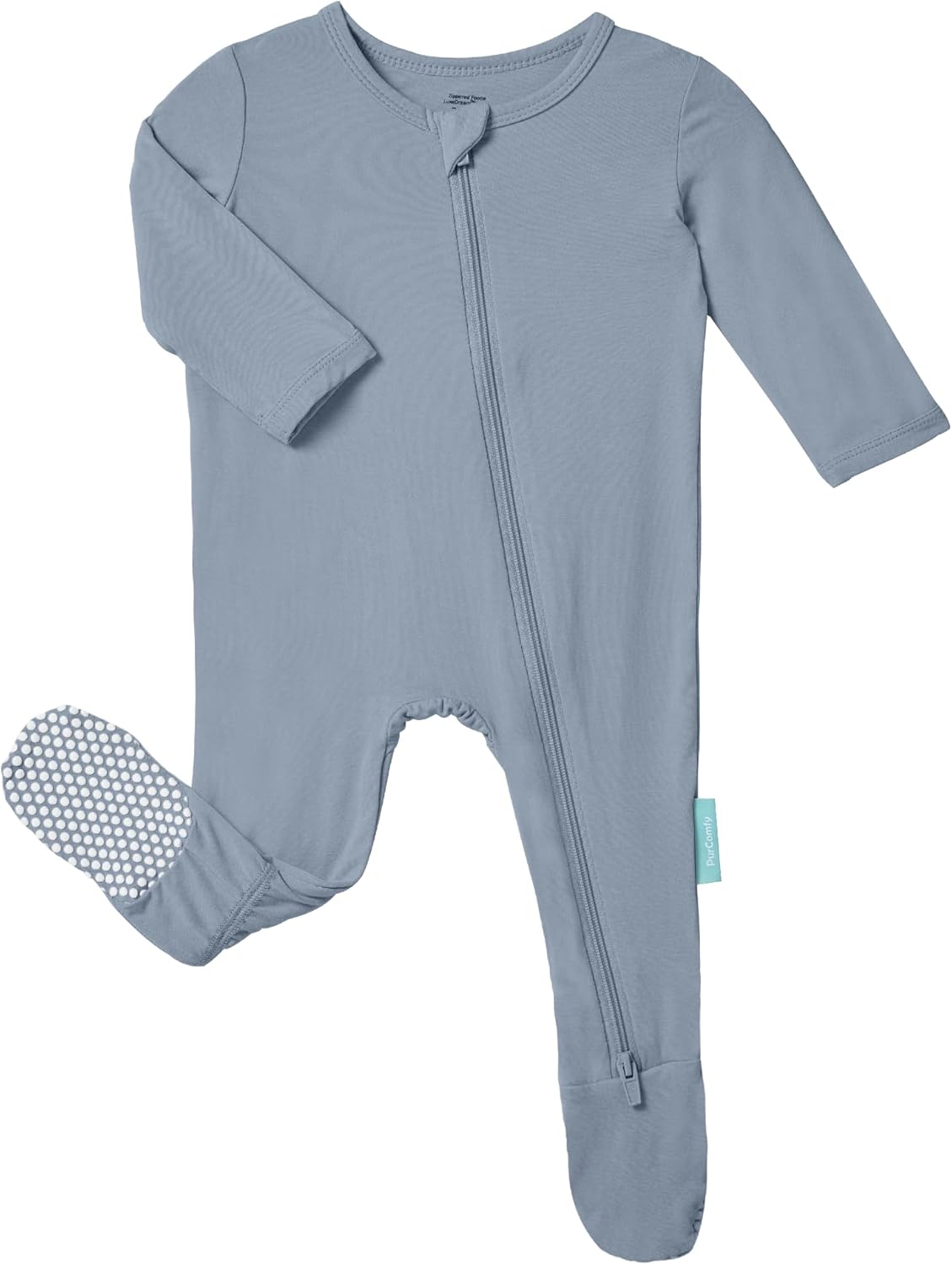 Baby Zipper Footie Pajamas, Supersoft Bamboo Rayon Baby Footed Pjs Boy Girl 0-3-6-9-18-24 Month