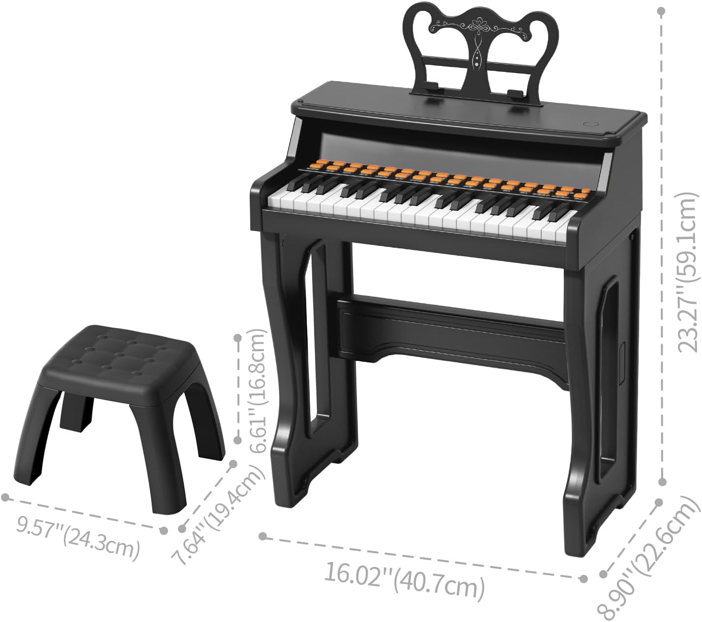 Toy Pianos for Kids Ages 3-7 - Children's Musical Keyboard for Beginners Boys Girls Birthday Gift