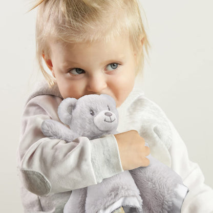 Bear Security Blanket Soft Minky Baby Lovey Animal Plush Blanket Unisex Lovie Gift for Toddler