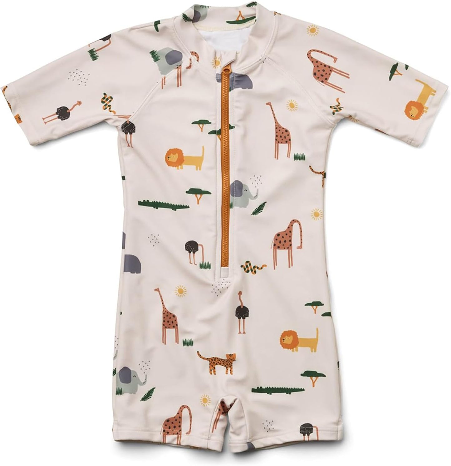 Boys One Piece Swimsuit Whale Dolphin Bathing Suit Zipper Rash Guard Kid Short Sleeve Swimwear