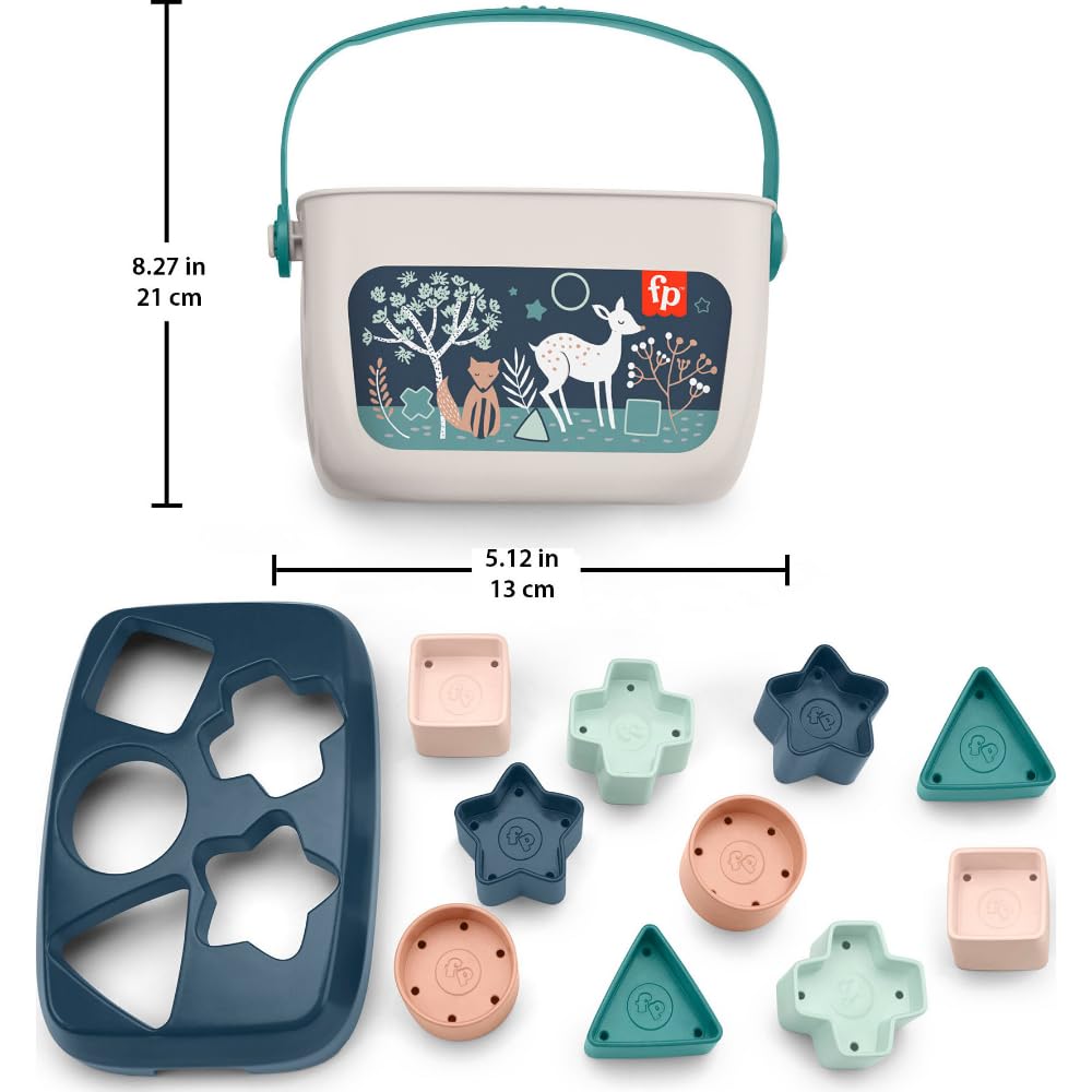 Fisher-Price Baby’s First BlocksToy Set, Navy Fawn