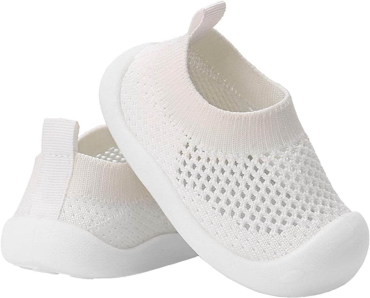 Baby Walking Shoes Toddler Girl Boy Soft Sole Breathable Mesh Slip on Summer Wide Shoes Infant