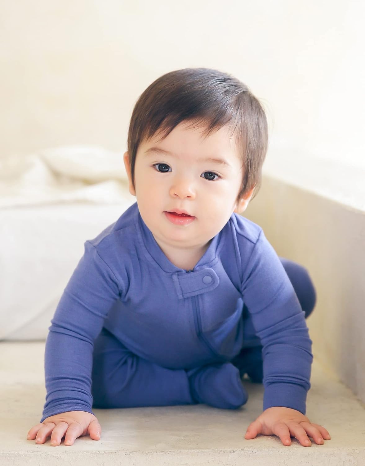 VAENAIT BABY Infant Toddler Boys Girls Footed One-Piece Sleep and Play Premium Modal Pajamas 1-2