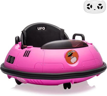 12V Electric Ride on Bumper Car for Toddlers, Kids Bumper Car with Remote Control, 360 Degree Spin